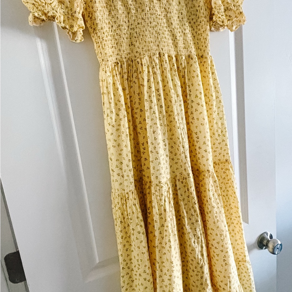 Christy Dawn Cream Floral Smocked Dress - Picture 7 of 7